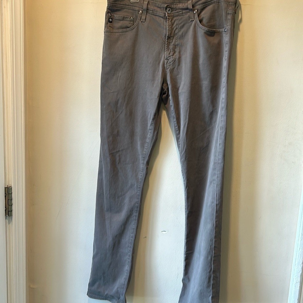 Adriano Goldschmidt men’s trouser, Everett slim straight 34x34,soft brown